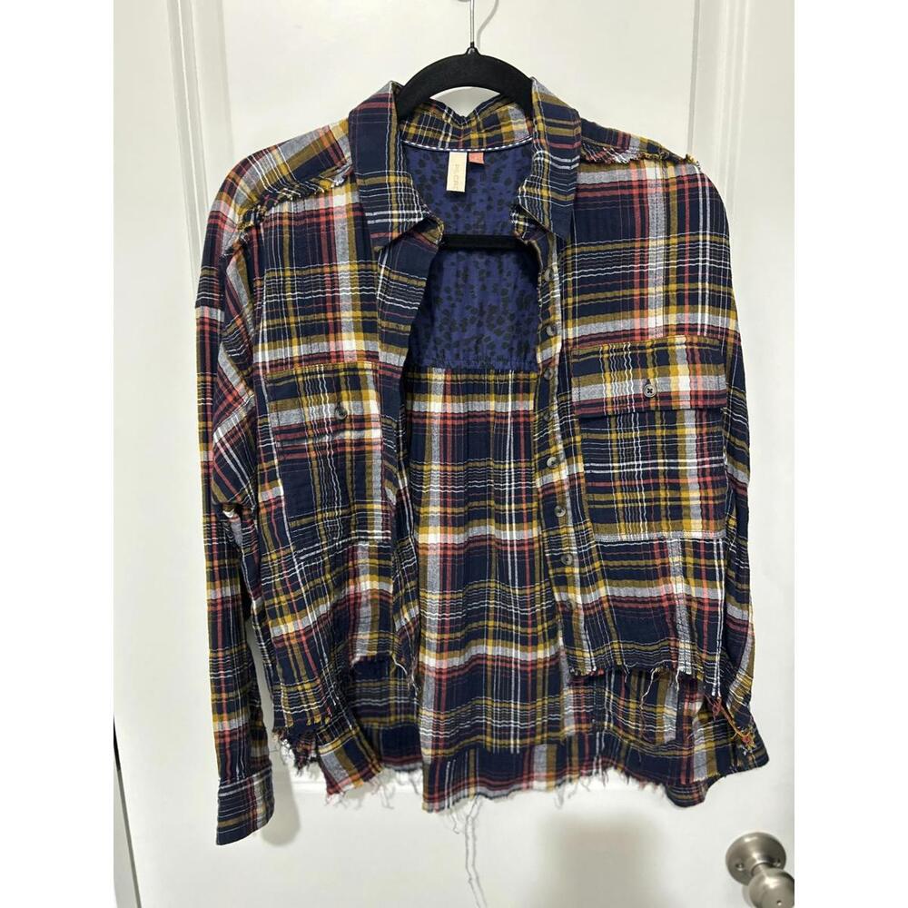 Pilcro Plaid Button-Up Casual Shirt‎